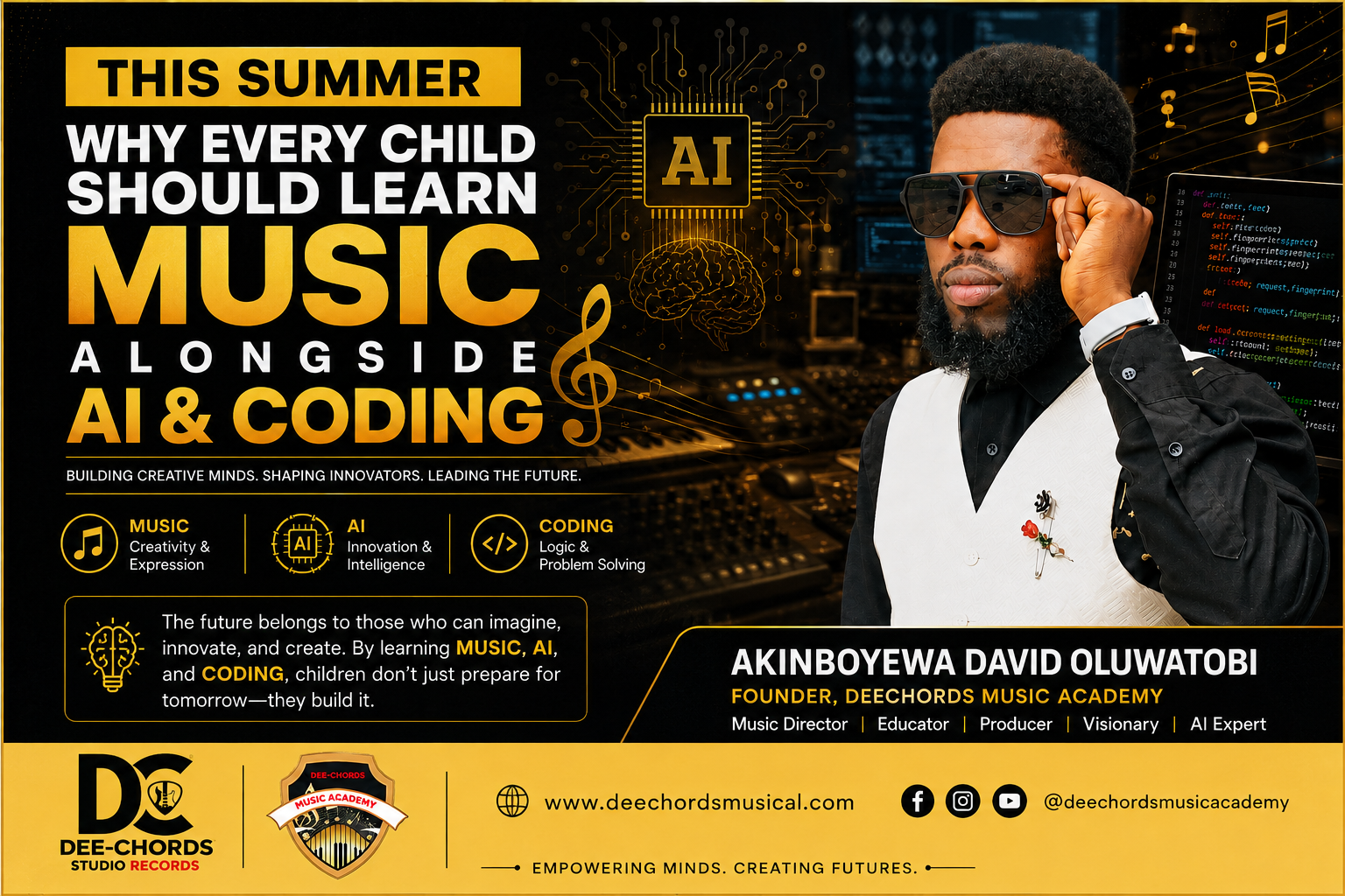 THIS SUMMER: Why Every Child Should Learn Music Alongside AI & Coding